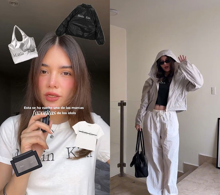 마뗑킴 멕시코 인플루언서 마케팅 사례 (출처: 인스타그램, 틱톡)